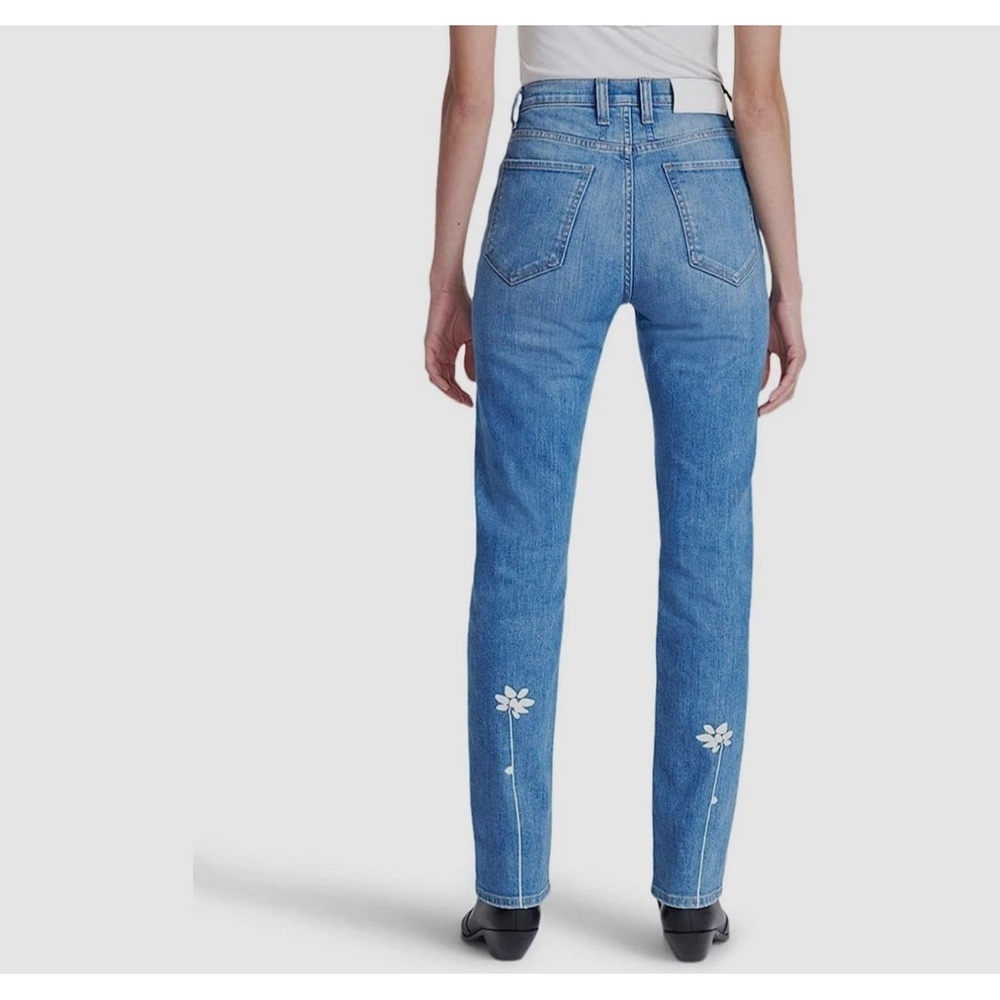 NWT 7 For All Mankind Floral detail Easy Slim Jean
